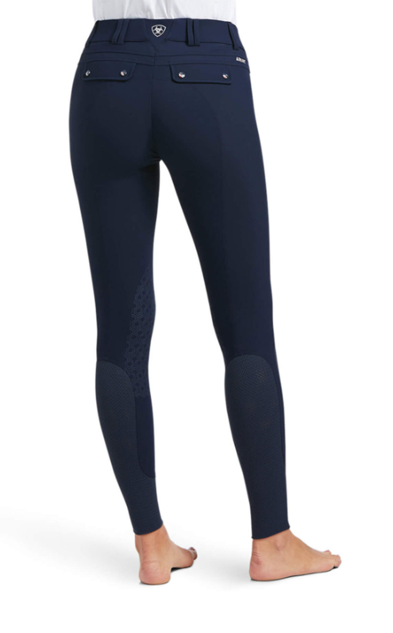 Ariat Youth Tri Factor Grip Fs Breech Navy-1